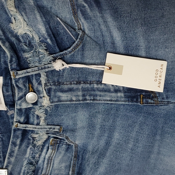 Good American Good Waist Frayed Waist Jeans - Picture 3 of 12